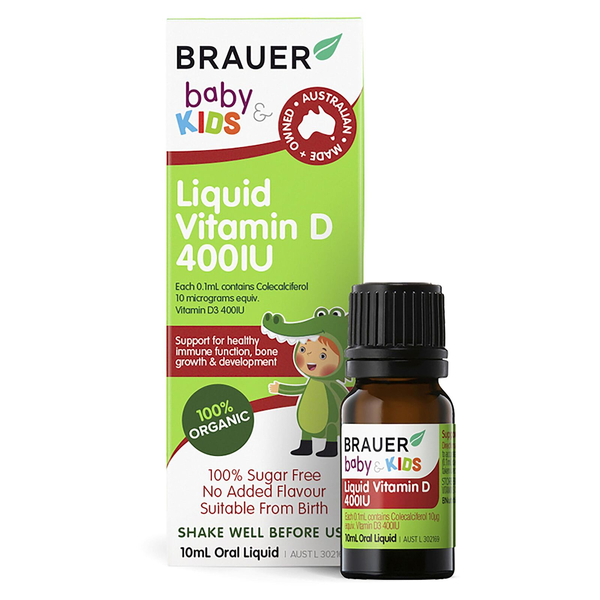 Brauer Baby &amp; Kids Liquid Vitamin D 400IU 10ml