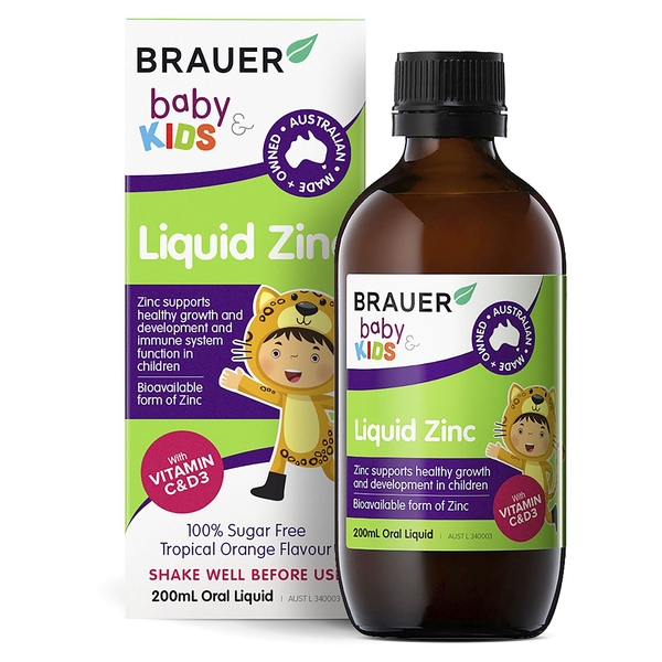 Brauer Baby &amp; Kids Liquid Zinc 200ml
