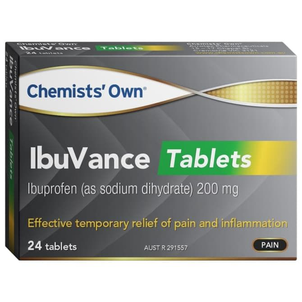 Chemists' Own IbuVance 200mg 24 Tablets