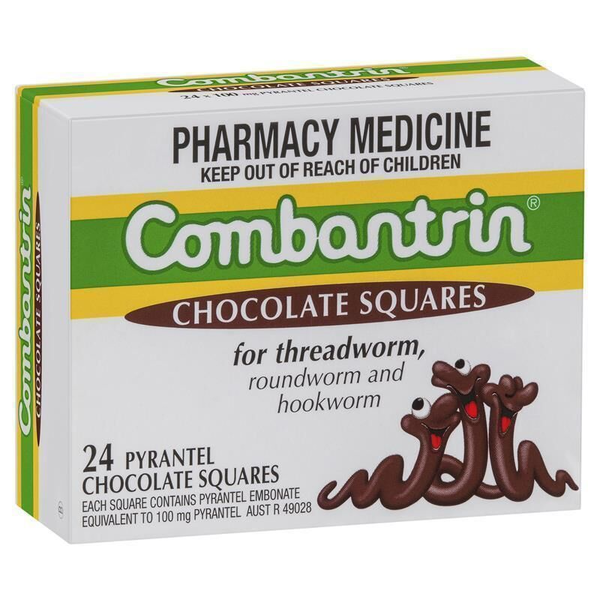 Combantrin 24 Chocolate Squares