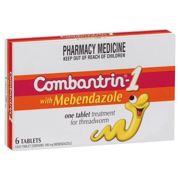 Combantrin-1 Treatment for Threadworm 6 Tablets