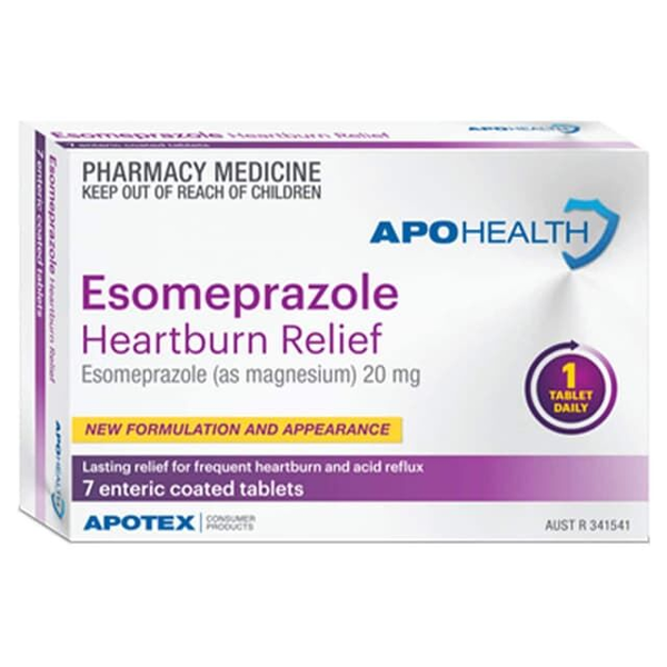 APH Esomeprazole Heartburn Relief 20mg 7 Tablets Same as Nexium