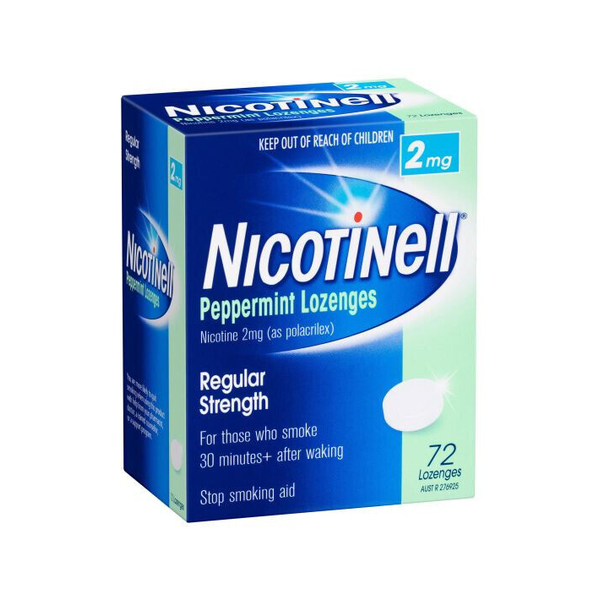 Nicotinell Regular Strength 2mg Peppermint 72 Lozenges