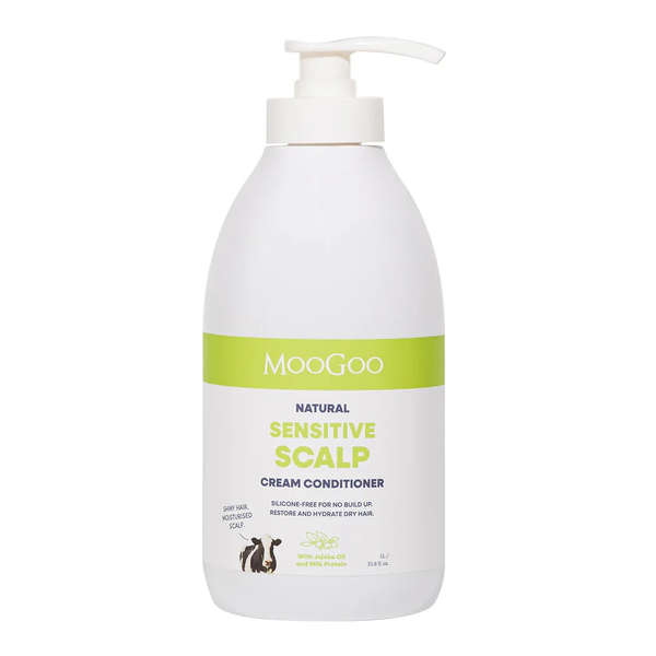 MooGoo Natural Sensitive Scalp Cream Conditioner 1L