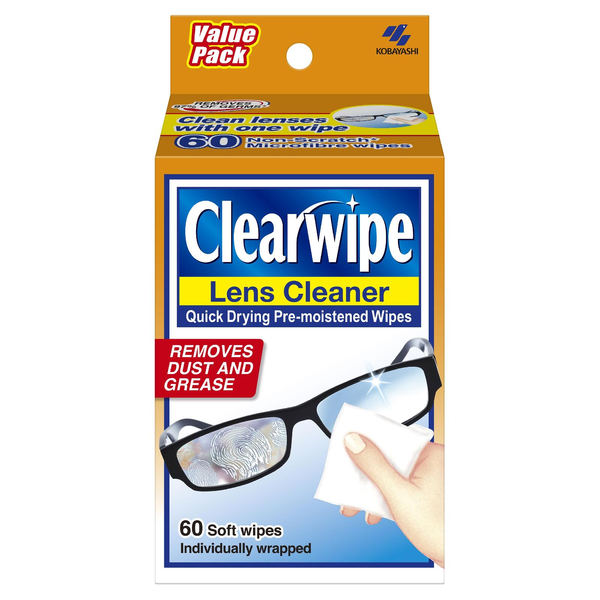 Clearwipe Lens Cleaner 60 Soft Wipes