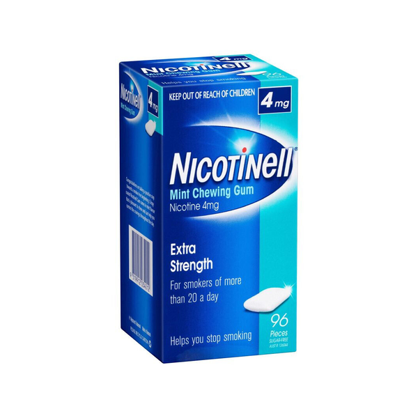 Nicotinell Extra Strength 4mg Mint Chewing Gum 96 Pieces