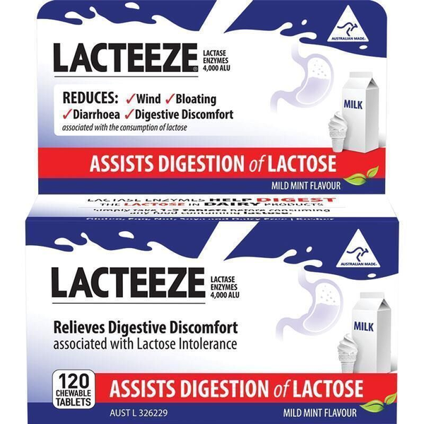 Lacteeze 120 Chewable Tablets