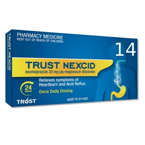 Trust Nexcid Once Daily Dosing 20mg 14 Tablets Same as Nexium 24 HR Relief