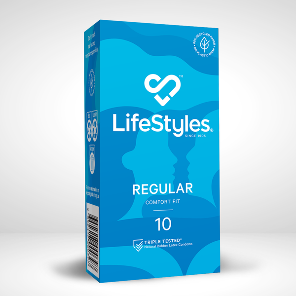 LifeStyles REGULAR Comfort Fit 10 Condoms
