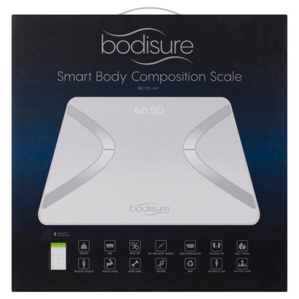 Bodisure Smart Body Composition Scale BBC100-WH --- White