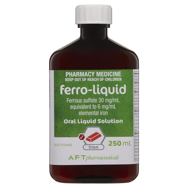 Ferro-Liquid Oral Iron Liquid Solution 250ml