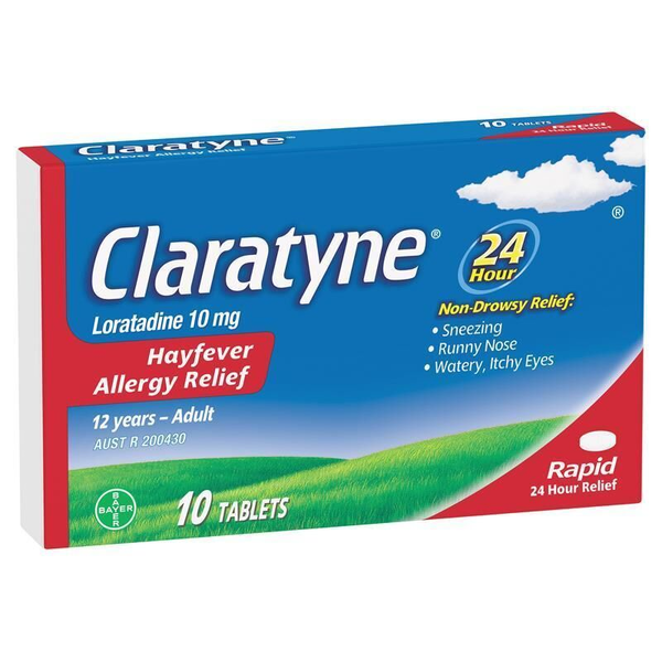 Claratyne 10mg 10 Tablets 