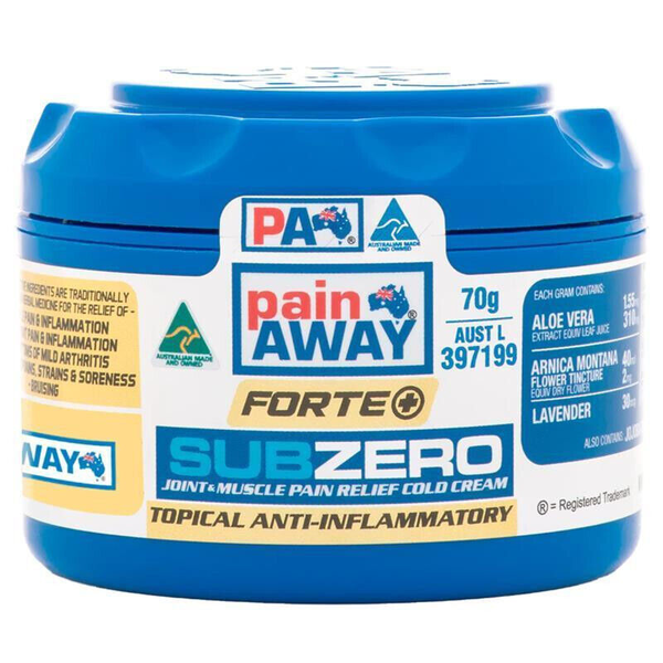 Pain Away Sub Zero Joint &amp; Muscle Pain Relief Cold Cream 70g