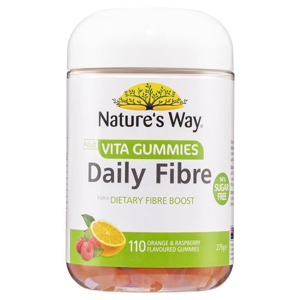 Nature's Way Adult Vita Gummies Daily Fibre 94% Sugar Free 110 Pastilles