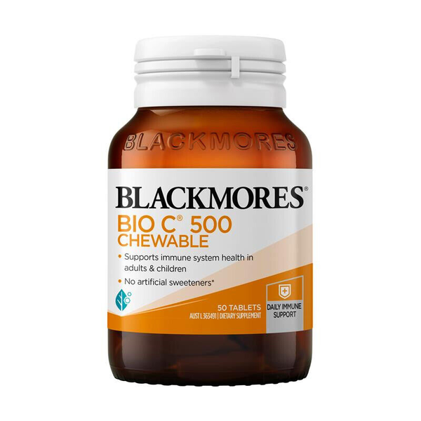 Blackmores Bio C 500mg Chewable 50 Tablets