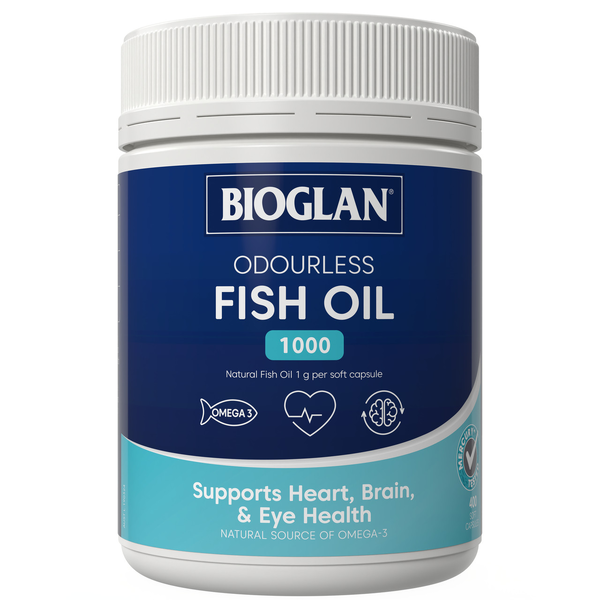 Bioglan Odourless Fish Oil 1000mg 400 Capsules