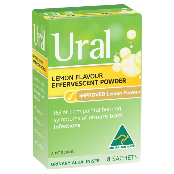 Ural Lemon Flavour Effervescent 8 Sachets