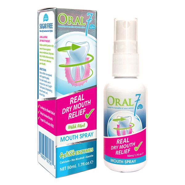 Oral 7 Mouth Spray With Active Enzymes 50ml Real Dry Mouth Relief