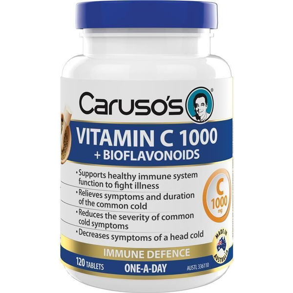 Caruso's Vitamin C 1000 + Bioflavanoids 120 Tablets