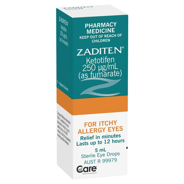 Zaditen Eye Drops 5ml Relief Itchy Allergy Eyes In Minutes