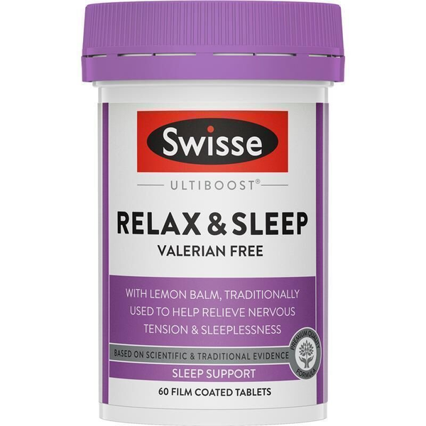 Swisse Ultiboost Relax &amp; Sleep 60 Tablets