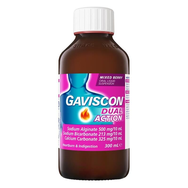 Gaviscon Dual Action Mixed Berry Liquid Suspension 300ml