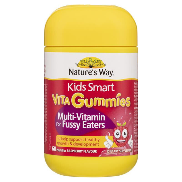 Nature's Way Kids Smart Vita Gummies Multi Vitamin for Fussy Eaters 60 Pastilles