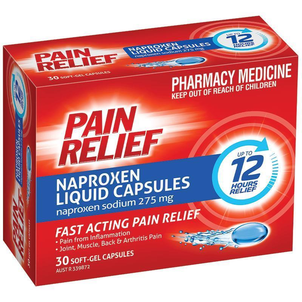 Pain Relief Naproxen 30 Liquid Capsules