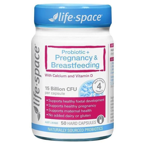 Life-Space Probiotic + Pregnancy &amp; Breastfeeding 50 Capsules