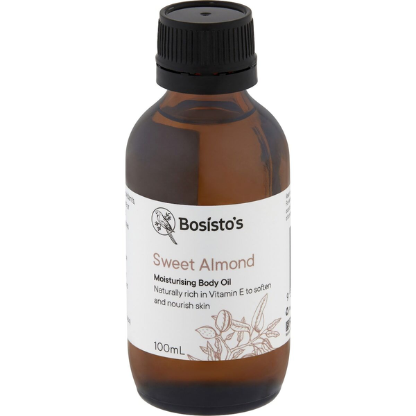 Bosisto's Sweet Almond Moisturising Body Oil 100ml