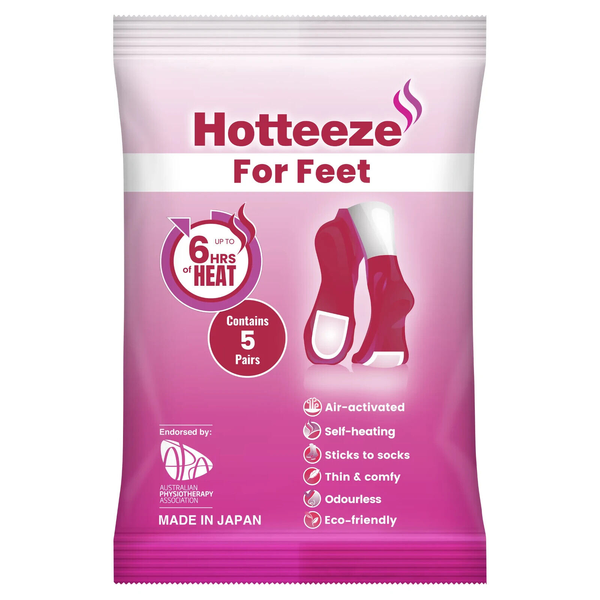 Hotteeze Feet Warmers 5 Pairs
