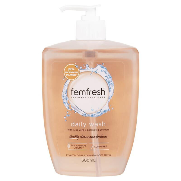 Femfresh Daily Wash With Aloe Vera &amp; Calendula Extracts 600ml