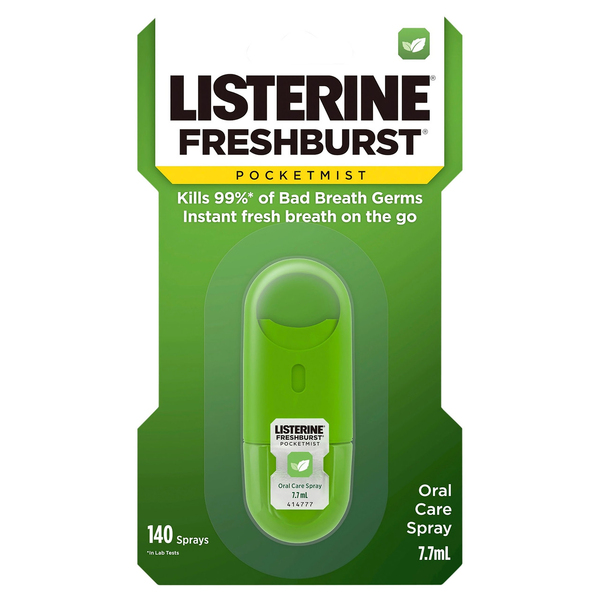 Listerine Freshburst Pocketmist Oral Care Spray 7.7ml
