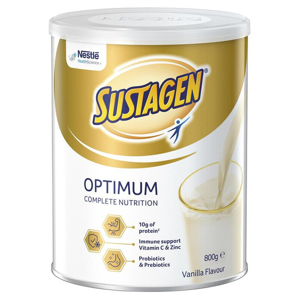 Sustagen Optimum 800g Vanilla Flavour