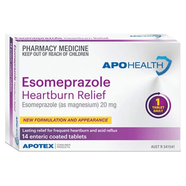 APH Esomeprazole Heartburn Relief 20mg 14 Tablets Same as Nexium