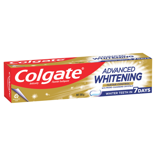 Colgate Advanced Whitening + Tartar Control Toothpaste 200g