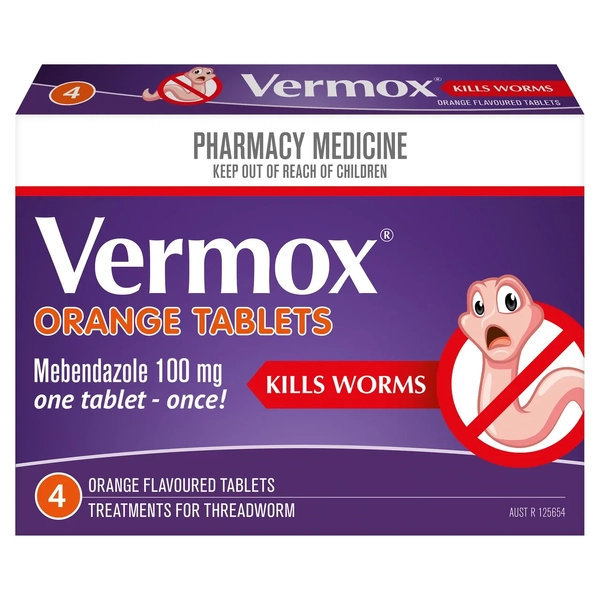 Vermoxx Orange Tablets 4 Tablets
