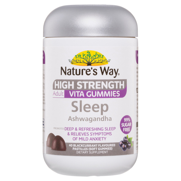 Nature's Way High Strength Adult Vita Gummies Sleep Ashwagandha 40 Patilles