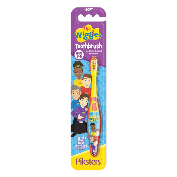 Piksters The Wiggles Ages 2-6 Soft Toothbrush 1 Pack Assorted
