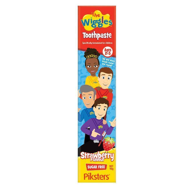 Piksters The Wiggles Ages 2-5 Sugar Free Strawberry Toothpaste 96g