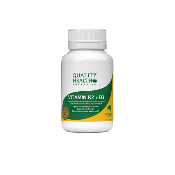 Quality Health Vitamin K2 + D3 90 Capsules
