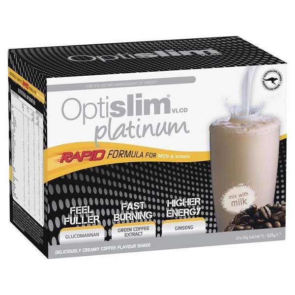 Optislim VLCD Platinum Coffee 21 x 25g Sachets