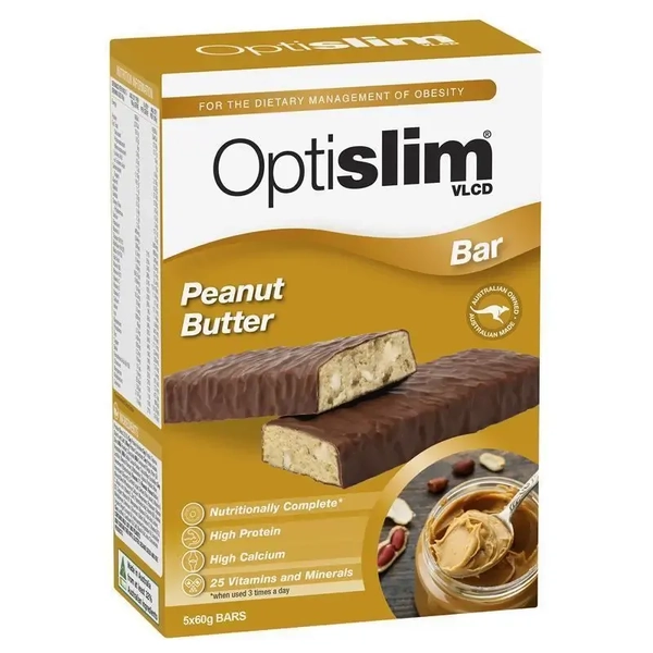 Optislim VLCD 5 Bar Pack Peanut Butter