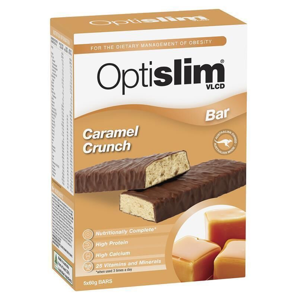 Optislim VLCD 5 Bar Pack Caramel Crunch