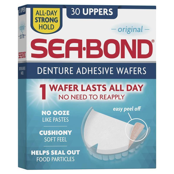 Sea Bond Original Denture Adhesive Wafers 30 Uppers