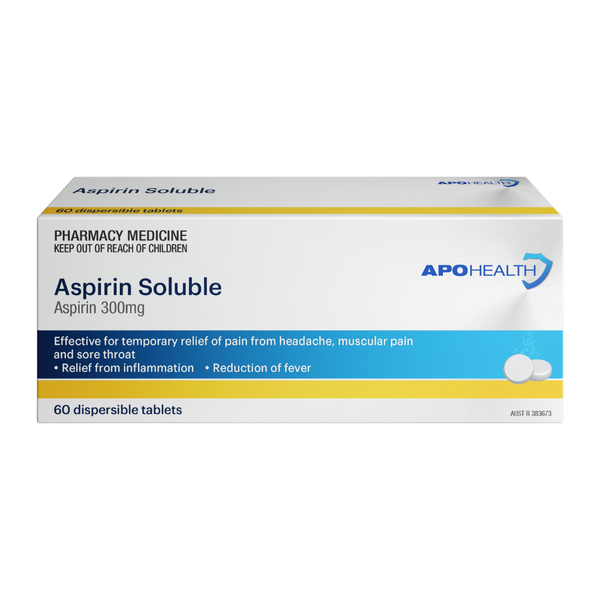 APH Asprin Soluble 60 Dispersible Tablets