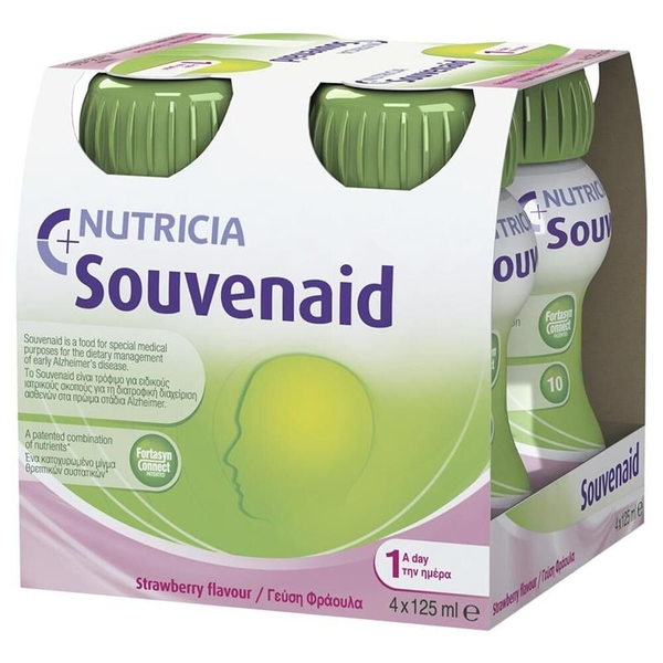 Souvenaid Strawberry Flavour 4 X 125ml