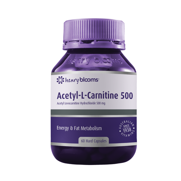 Henry Blooms Acetyl L Carnitine 500 60 Capsules