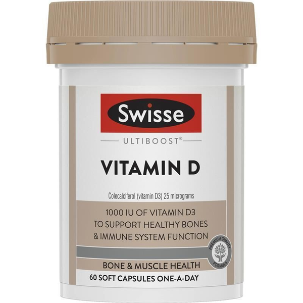 Swisse Ultiboost Vitamin D 60 Capsules