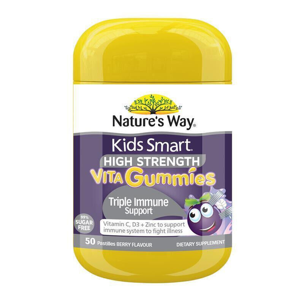 Nature's Way Kids Smart High Strength Vita Gummies Triple Immune Support 50s